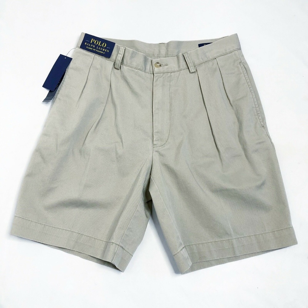 Polo Ralph Lauren Shorts NWT Classic Pleated (S35) - Picture 1 of 5